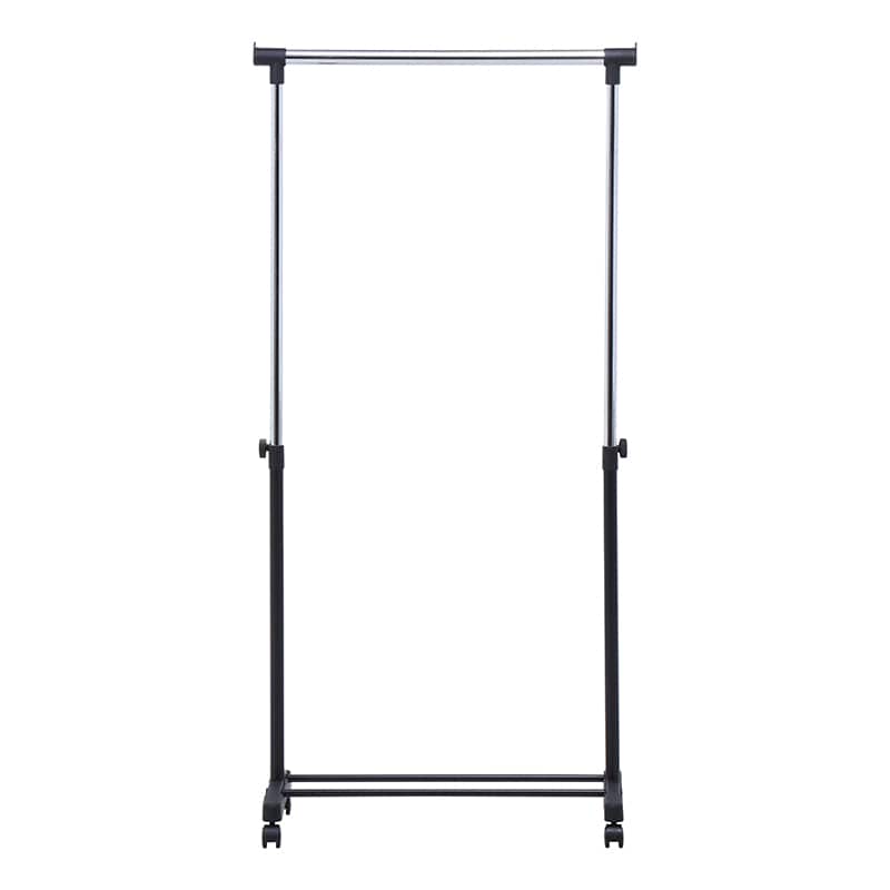 不二貿易 パイプシングルハンガー ブラック 3644-A0-BK 1台(ご注文単位6台)【直送品】