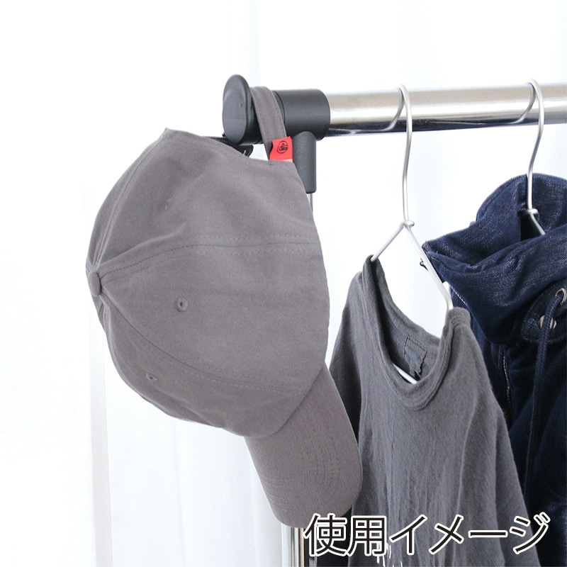 不二貿易 パイプダブルハンガー ブラック 4644-A0-BK 1台(ご注文単位5台)【直送品】
