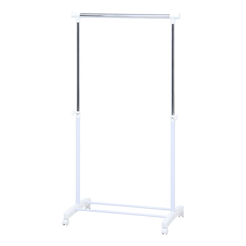 不二貿易 パイプシングルハンガー ホワイト 3644-A0-WH 1台（ご注文単位6台）【直送品】