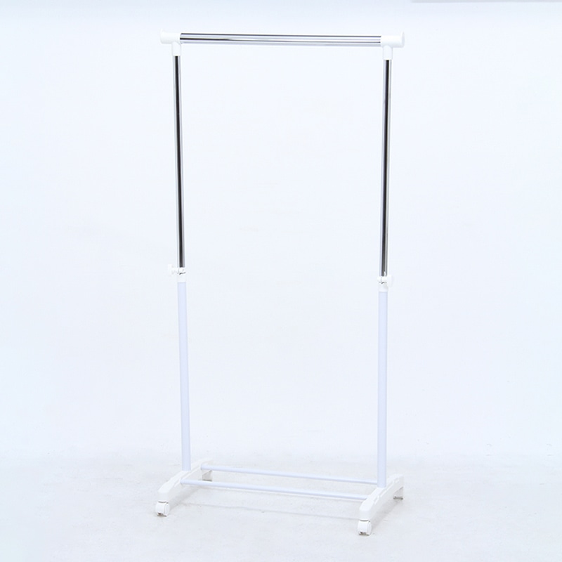 不二貿易 パイプシングルハンガー ホワイト 3644-A0-WH 1台(ご注文単位6台)【直送品】