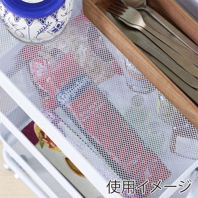 不二貿易 キッチンワゴンバスケット 3段 ホワイト 1台(ご注文単位1台)【直送品】