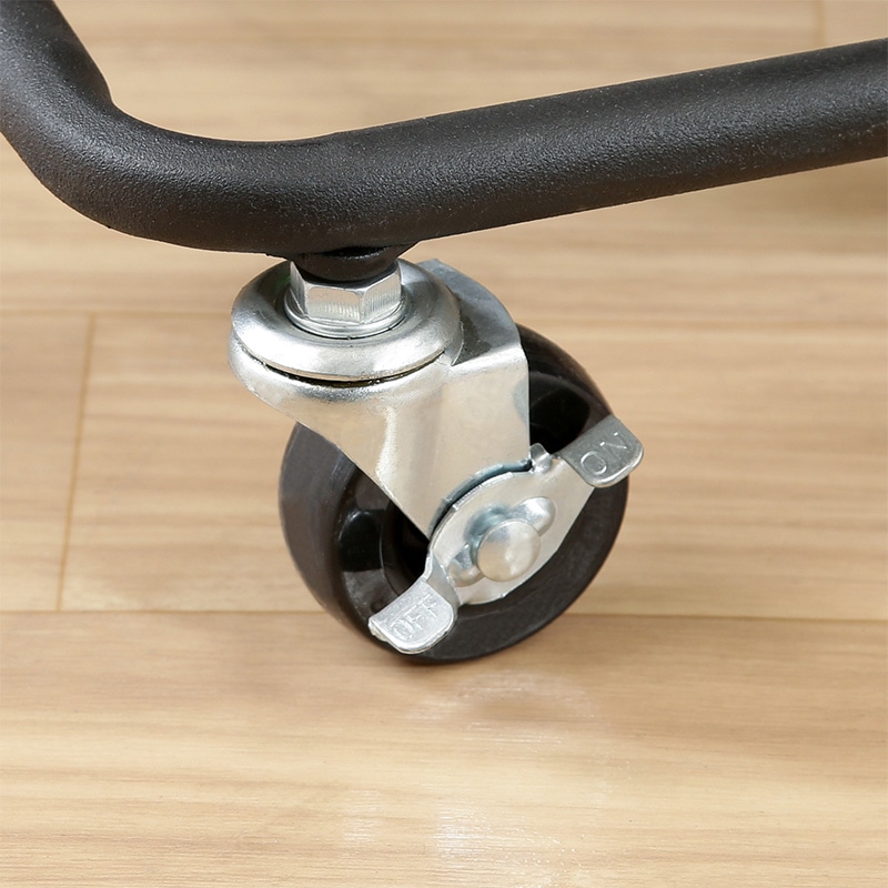 不二貿易 キッチンワゴンバスケット 3段 ブラック 1台(ご注文単位1台)【直送品】