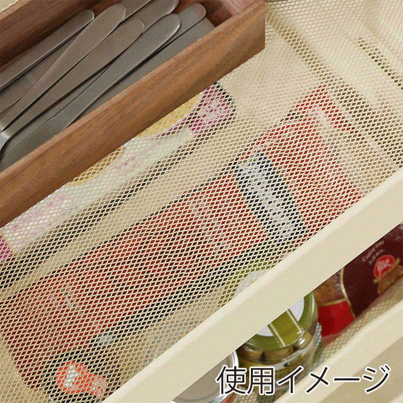 不二貿易 キッチンワゴンバスケット 3段 アイボリー 1台(ご注文単位1台)【直送品】