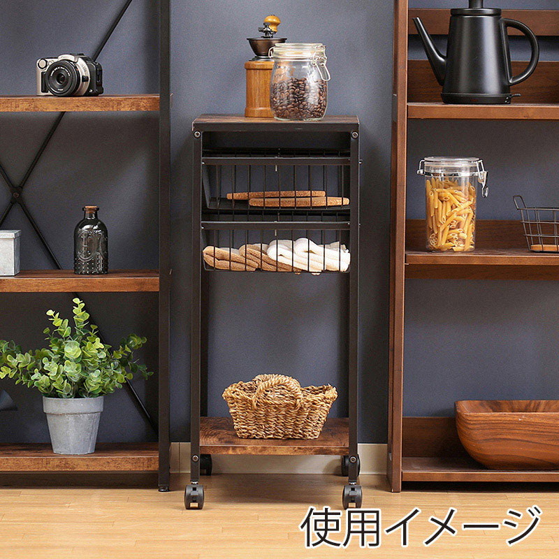 不二貿易 キッチンワゴン ナビア 2821 1台(ご注文単位1台)【直送品】