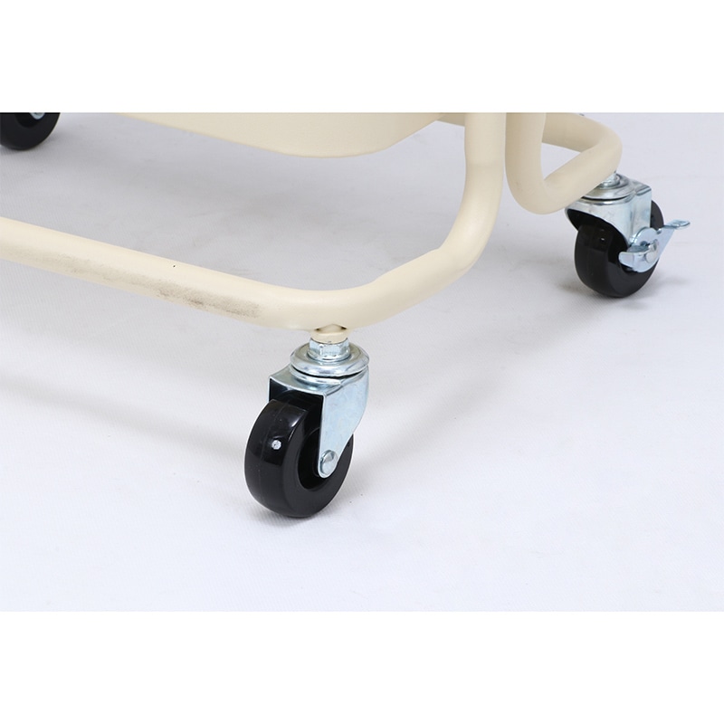 不二貿易 キッチンワゴンバスケット 3段 スリム アイボリー 1台(ご注文単位1台)【直送品】