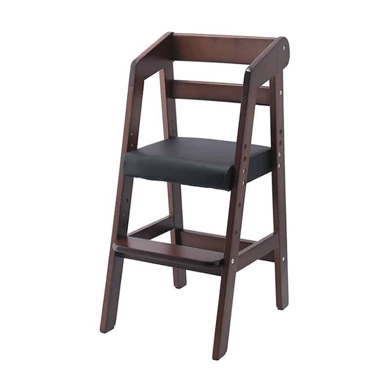 不二貿易 木製ベビーチェアー ダークブラウン 14939 1台（ご注文単位1台）【直送品】