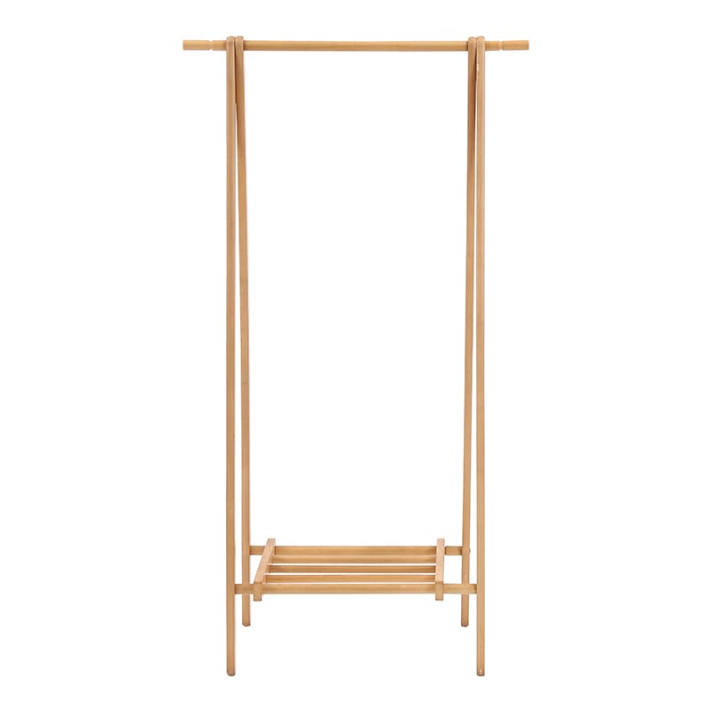 不二貿易 木製ハンガー ナチュラル 6110-6-80(KI) 1個(ご注文単位3個)【直送品】