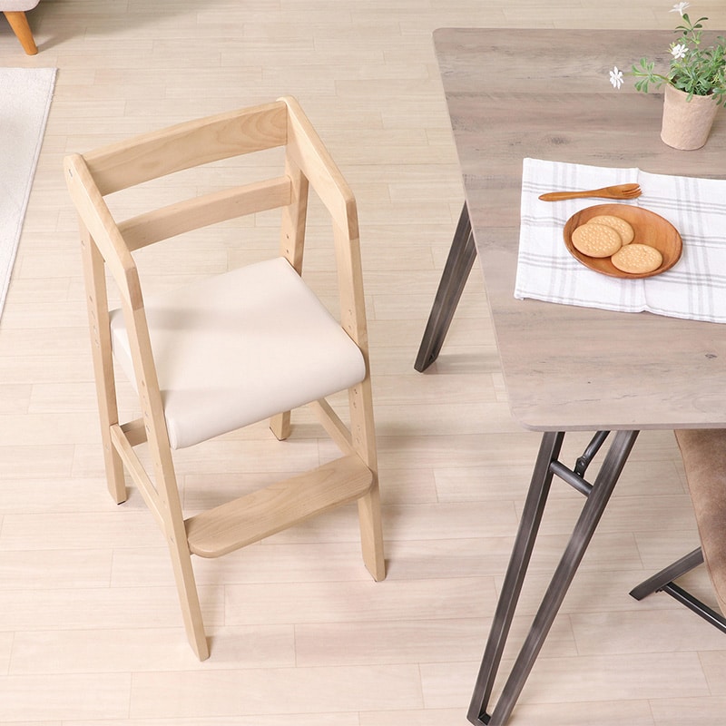 不二貿易 木製ベビーチェアー ナチュラル 15387 1台（ご注文単位1台）【直送品】