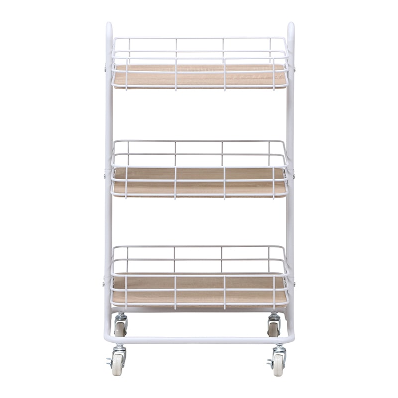 不二貿易 キッチンワゴン ビクター ホワイト 1台（ご注文単位1台）【直送品】