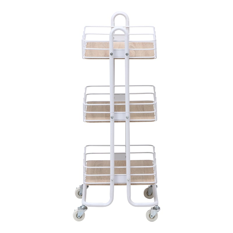 不二貿易 キッチンワゴン ビクター ホワイト 1台（ご注文単位1台）【直送品】