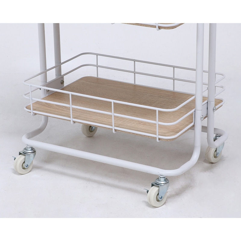 不二貿易 キッチンワゴン ビクター ホワイト 1台（ご注文単位1台）【直送品】