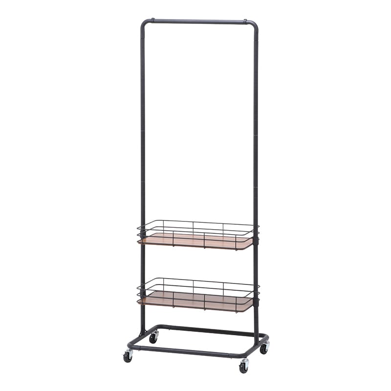 不二貿易 ハンガーラック ビクター ブラック 1台（ご注文単位1台）【直送品】