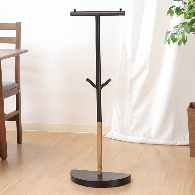 不二貿易 バックパックスタンド ブラック 1台(ご注文単位1台)【直送品】