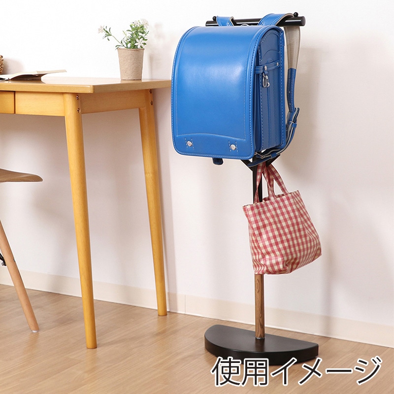 不二貿易 バックパックスタンド ブラック 1台(ご注文単位1台)【直送品】