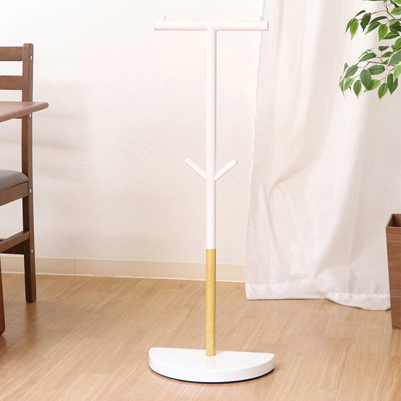 不二貿易 バックパックスタンド ホワイト 1台(ご注文単位1台)【直送品】