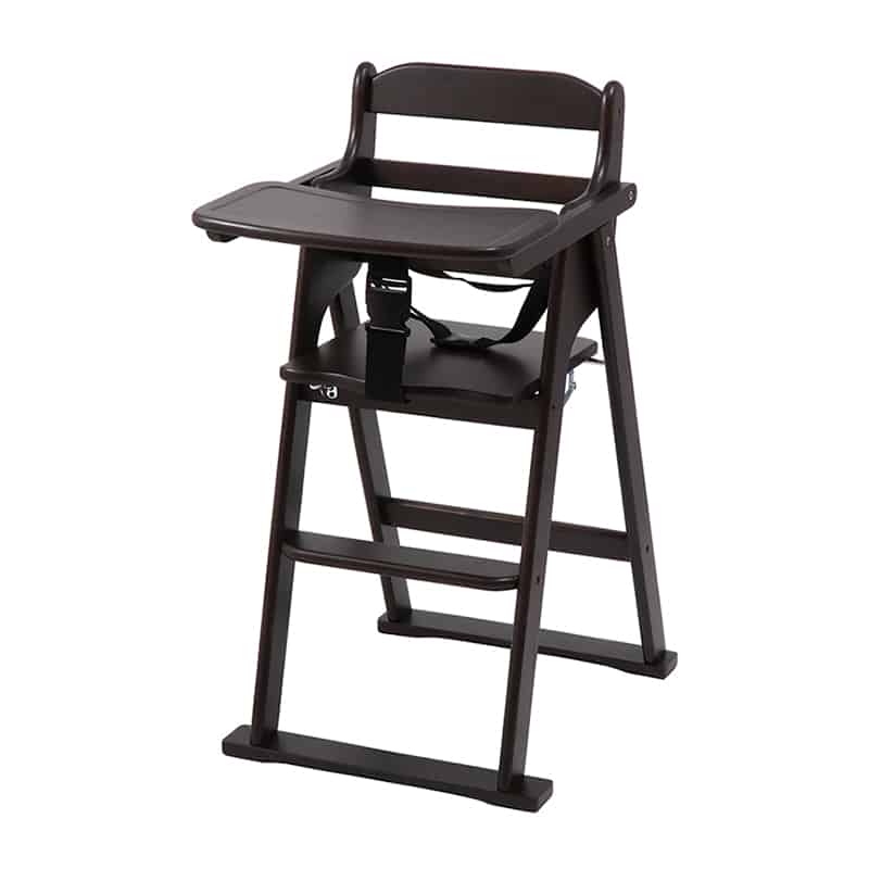 不二貿易 木製折り畳みベビーチェアー ブラウン 17633 1台（ご注文単位1台）【直送品】