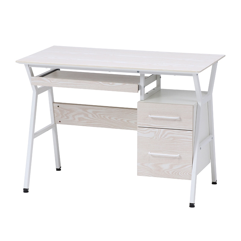 不二貿易 デスク クレバー ホワイト 1台（ご注文単位1台）【直送品】