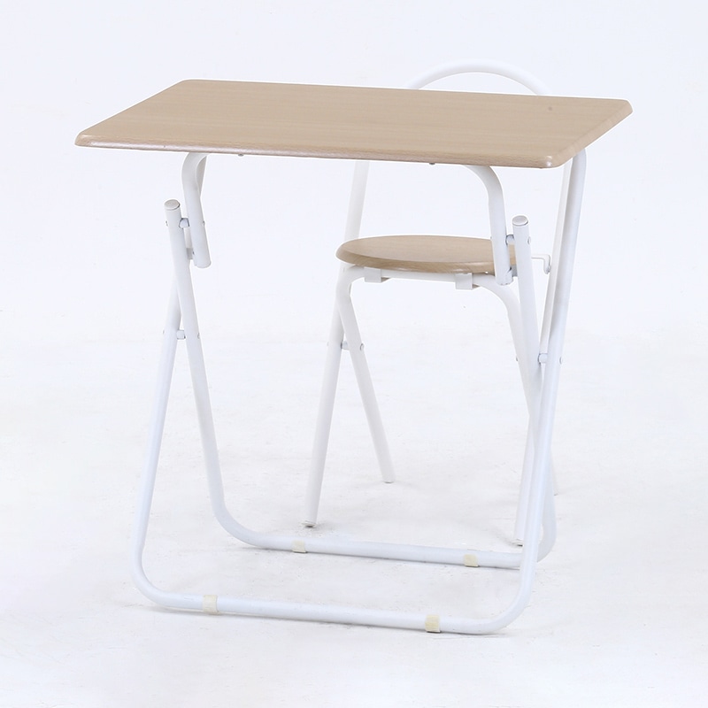 不二貿易 折りたたみテーブルチェアセット ホワイト 83438 1セット(ご注文単位1セット)【直送品】