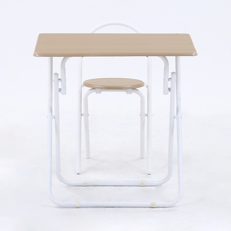 不二貿易 折りたたみテーブルチェアセット ホワイト 83438 1セット(ご注文単位1セット)【直送品】