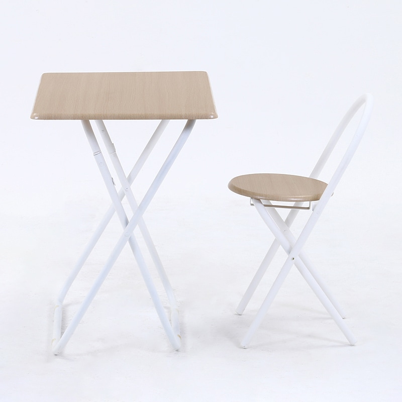 不二貿易 折りたたみテーブルチェアセット ホワイト 83438 1セット(ご注文単位1セット)【直送品】
