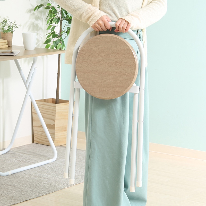 不二貿易 折りたたみテーブルチェアセット ホワイト 83438 1セット(ご注文単位1セット)【直送品】