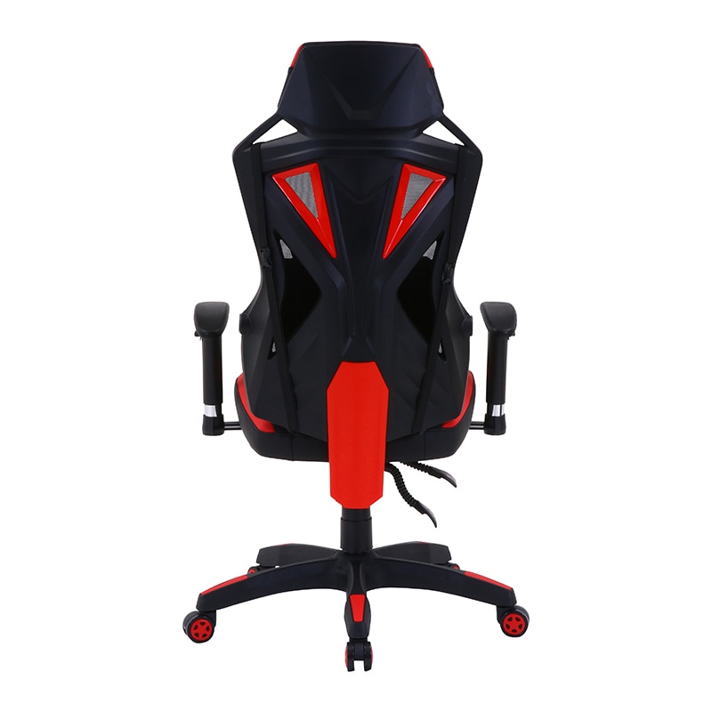 不二貿易 メッシュゲーミングチェア レイズ レッド 1台(ご注文単位1台)【直送品】