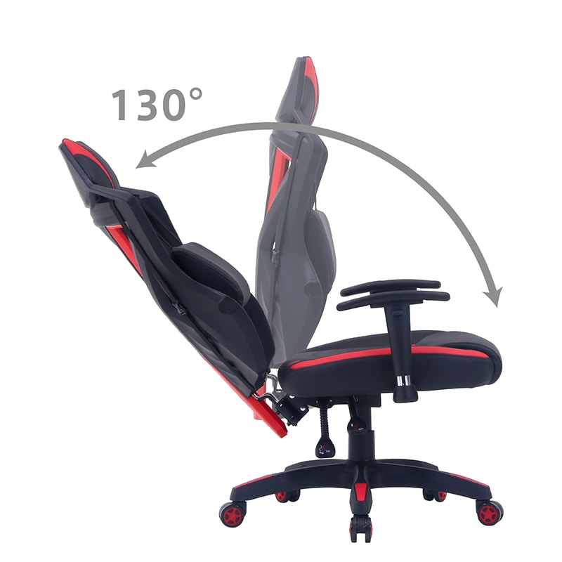 不二貿易 メッシュゲーミングチェア レイズ レッド 1台(ご注文単位1台)【直送品】