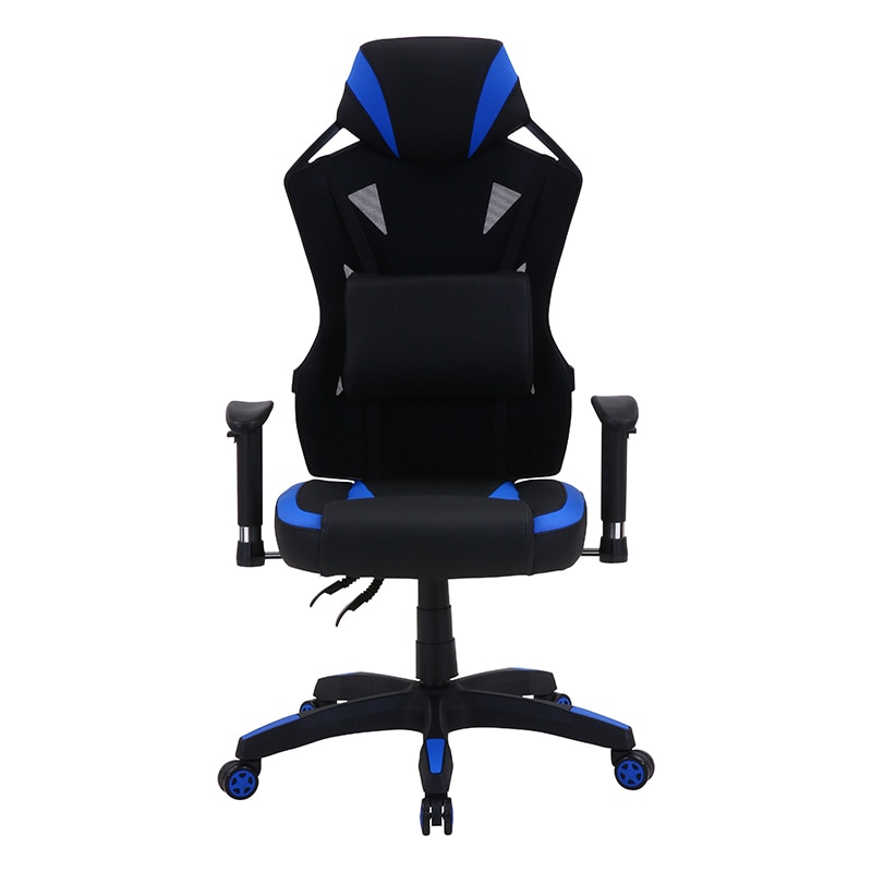 不二貿易 メッシュゲーミングチェア レイズ ブルー 1台（ご注文単位1台）【直送品】