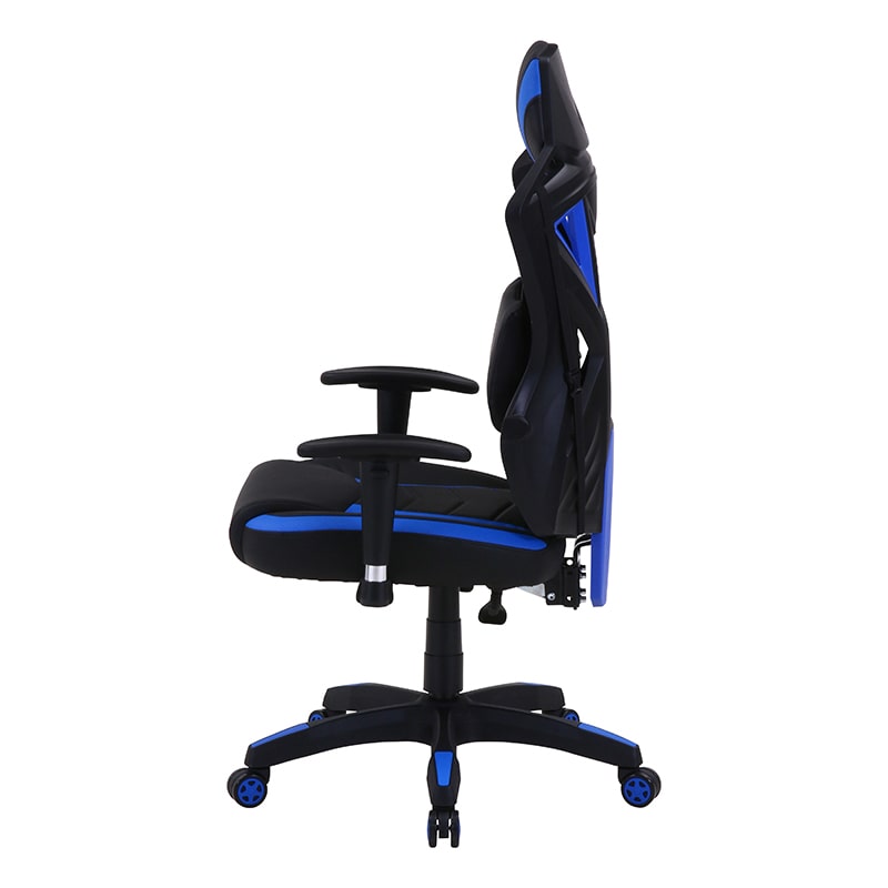 不二貿易 メッシュゲーミングチェア レイズ ブルー 1台（ご注文単位1台）【直送品】