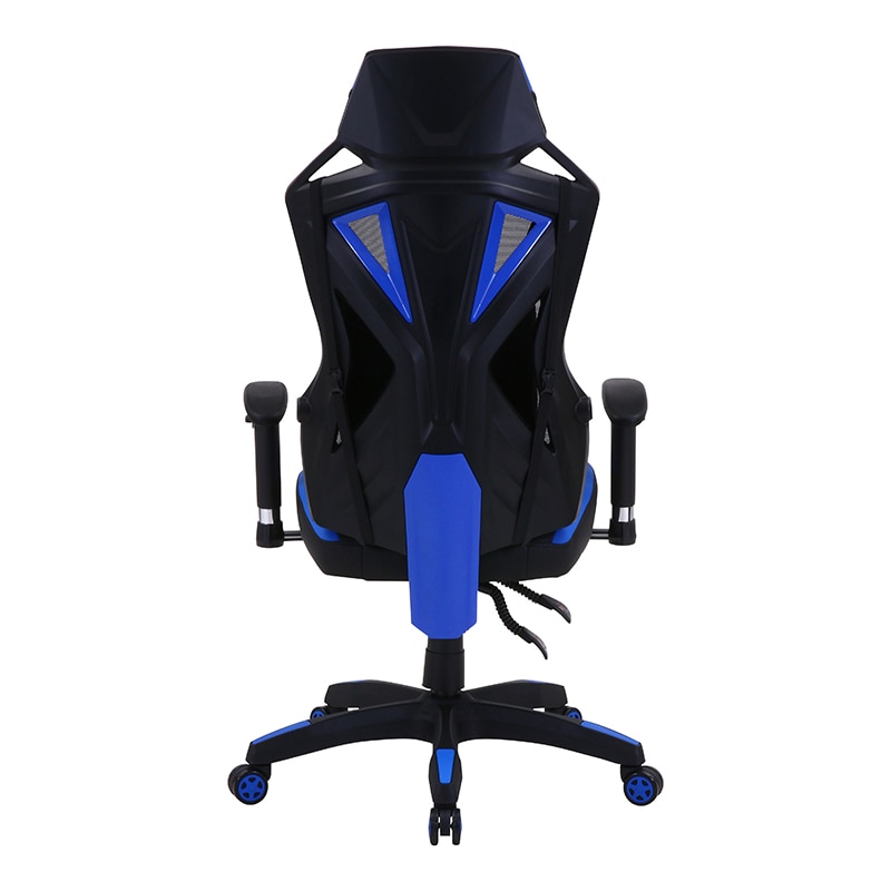 不二貿易 メッシュゲーミングチェア レイズ ブルー 1台（ご注文単位1台）【直送品】