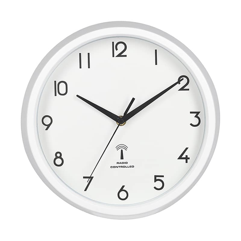 不二貿易 電波掛時計 カペラ φ27cm ホワイト 99275 1個（ご注文単位1個）【直送品】