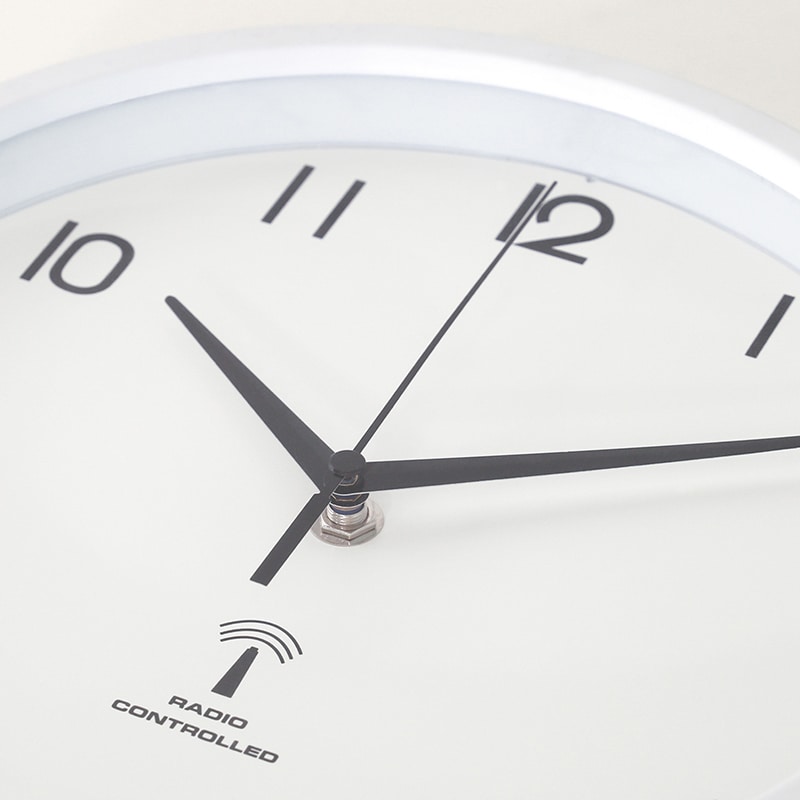 不二貿易 電波掛時計 カペラ φ27cm ホワイト 99275 1個（ご注文単位1個）【直送品】