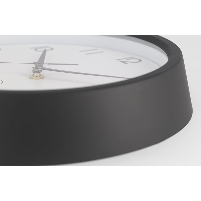 不二貿易 電波掛時計 カペラ φ27cm ブラック 99290 1個（ご注文単位1個）【直送品】
