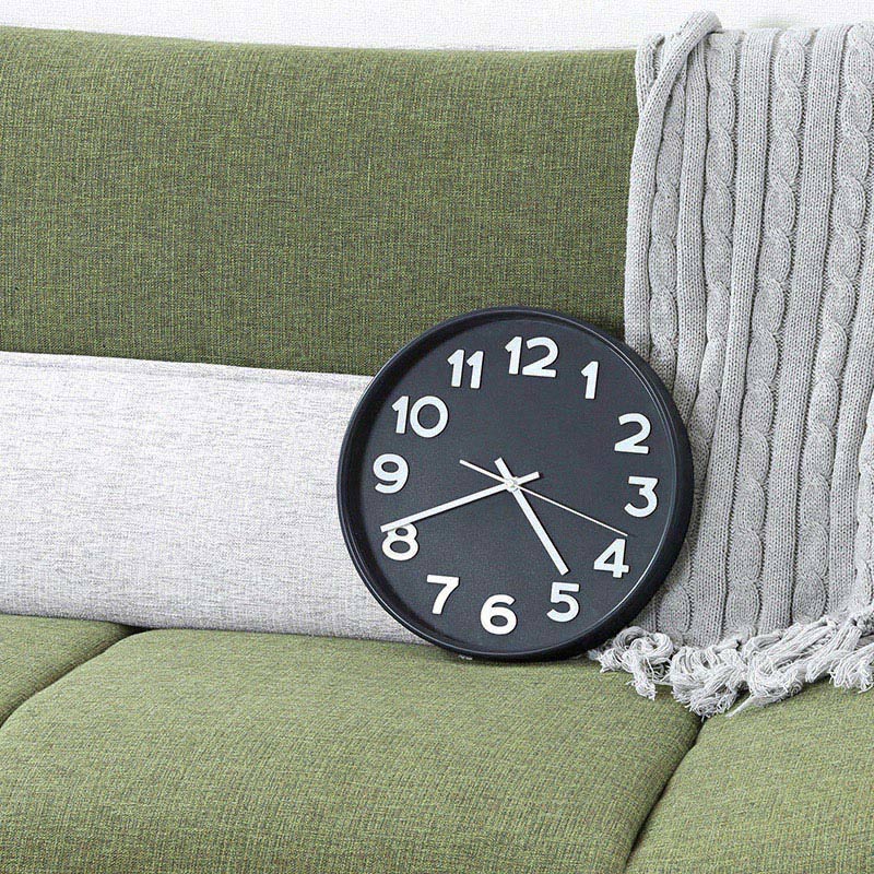 不二貿易 掛時計 スピカ2 φ30cm ダークグレー 28109 1個（ご注文単位1個）【直送品】