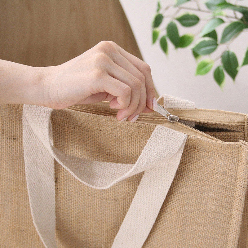 不二貿易 ジュート 保冷バッグ 28079 1個（ご注文単位6個）【直送品】