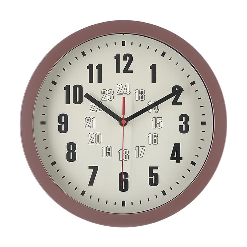 不二貿易 掛時計 カイラ φ30cm チョコレート 28197 1個（ご注文単位1個）【直送品】