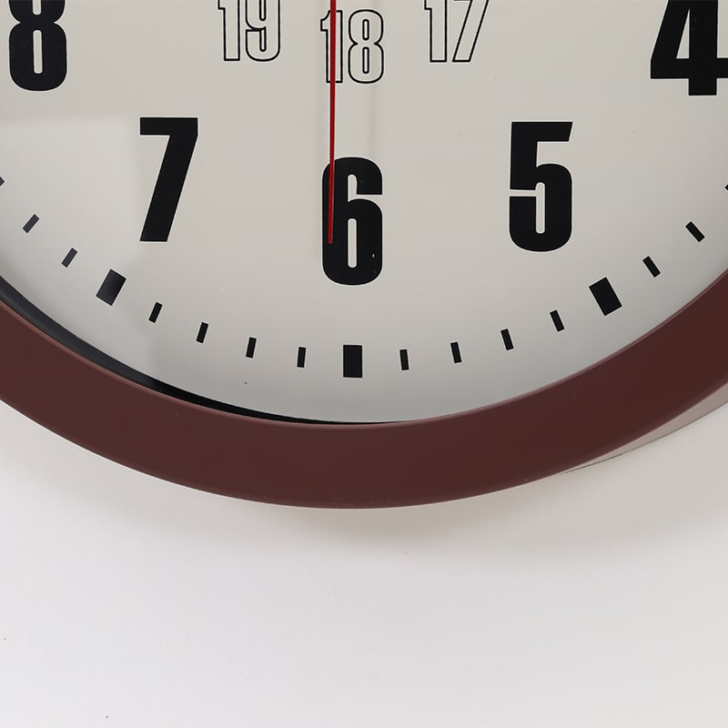 不二貿易 掛時計 カイラ φ30cm チョコレート 28197 1個（ご注文単位1個）【直送品】