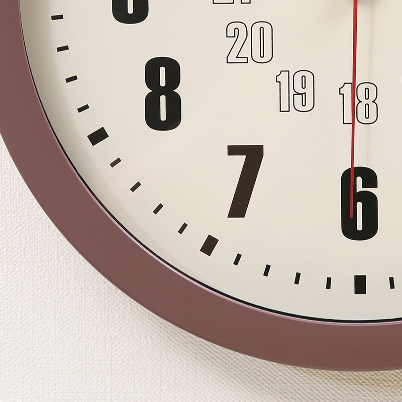 不二貿易 掛時計 カイラ φ30cm チョコレート 28197 1個（ご注文単位1個）【直送品】