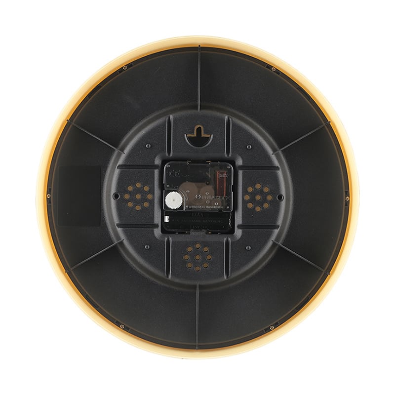 不二貿易 掛時計 温湿度計付 ミエル φ25cm ナチュラル 28198 1個（ご注文単位1個）【直送品】