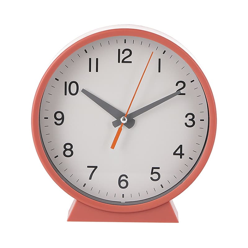 不二貿易 置掛兼用時計 エルフ オレンジ 29869 1個（ご注文単位1個）【直送品】