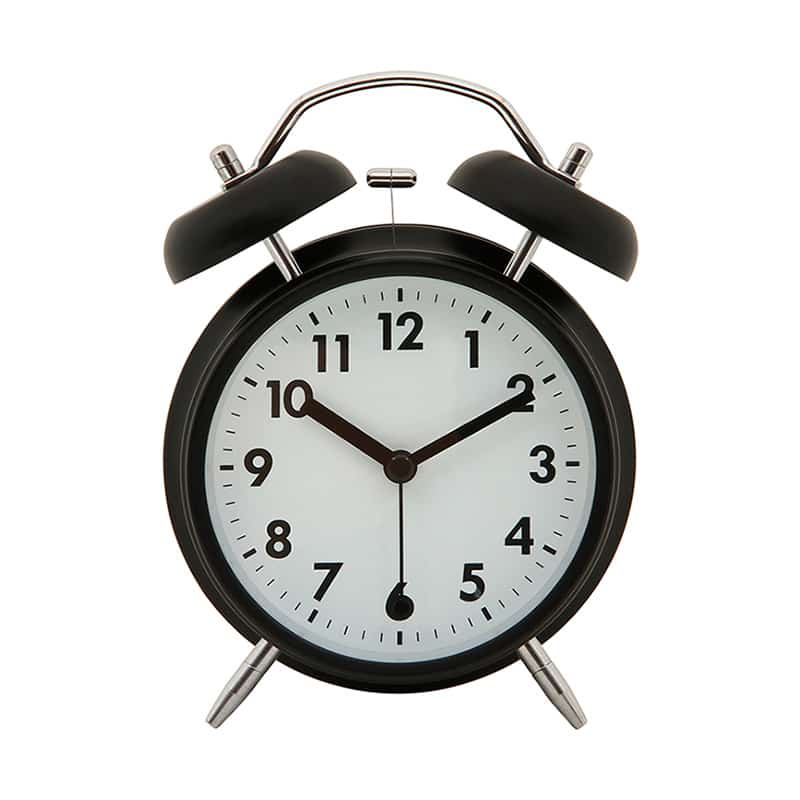 不二貿易 置時計 ベル ブラック 32702 1個（ご注文単位1個）【直送品】