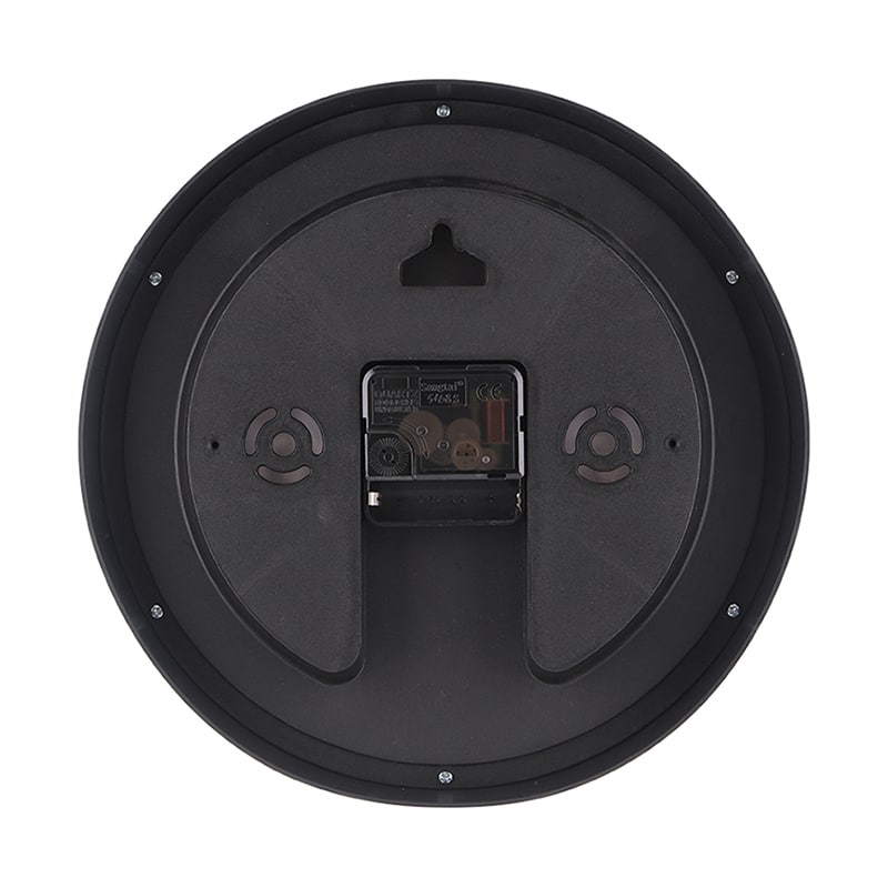 不二貿易 掛時計 温湿度計付 アーバン φ25cm ブラック 37860 1個（ご注文単位1個）【直送品】