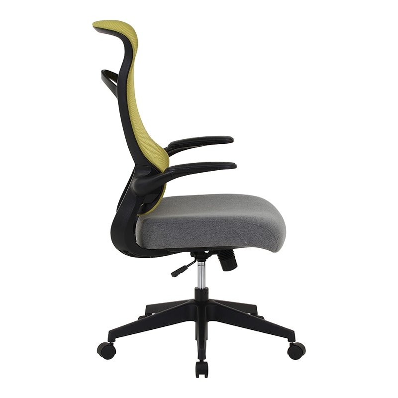 不二貿易 ハイバックアームアップチェア ブレンダ カーキ 1台（ご注文単位1台）【直送品】