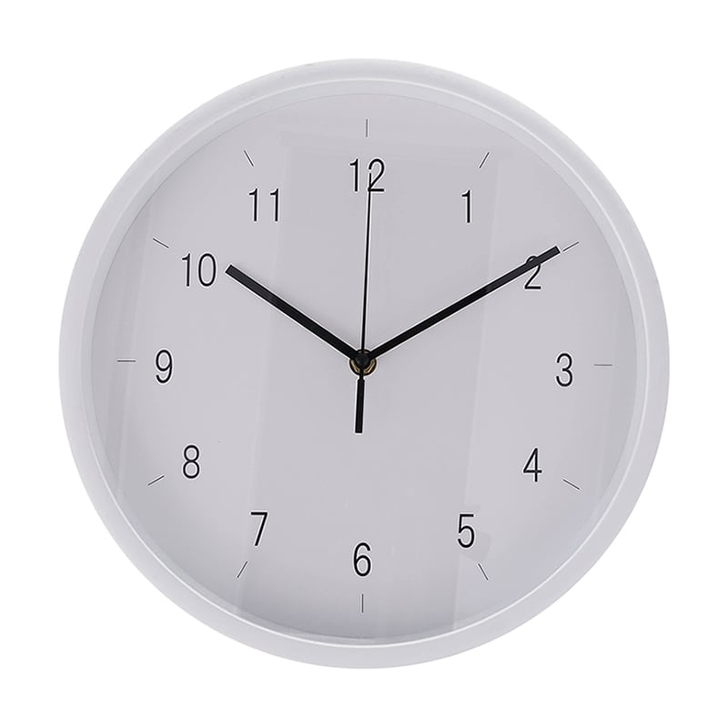 不二貿易 掛時計 エンケル φ30cm ホワイト 39871 1個（ご注文単位1個）【直送品】