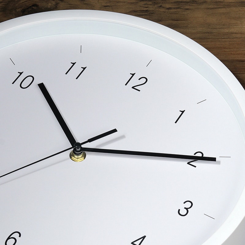 不二貿易 掛時計 エンケル φ30cm ホワイト 39871 1個（ご注文単位1個）【直送品】