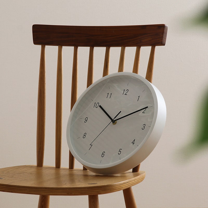 不二貿易 掛時計 エンケル φ30cm ホワイト 39871 1個（ご注文単位1個）【直送品】