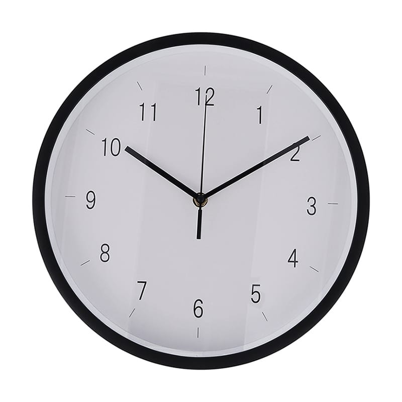 不二貿易 掛時計 エンケル φ30cm ブラック 39872 1個（ご注文単位1個）【直送品】