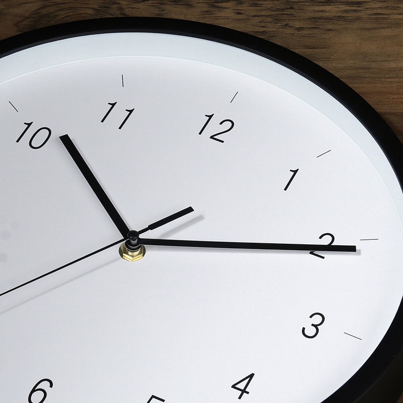 不二貿易 掛時計 エンケル φ30cm ブラック 39872 1個（ご注文単位1個）【直送品】