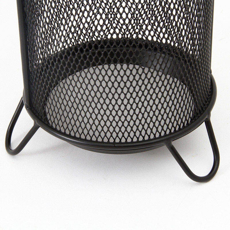 不二貿易 メッシュ傘立て 2 直径13.7×52cm ブラック 50490 1個（ご注文単位6個）【直送品】