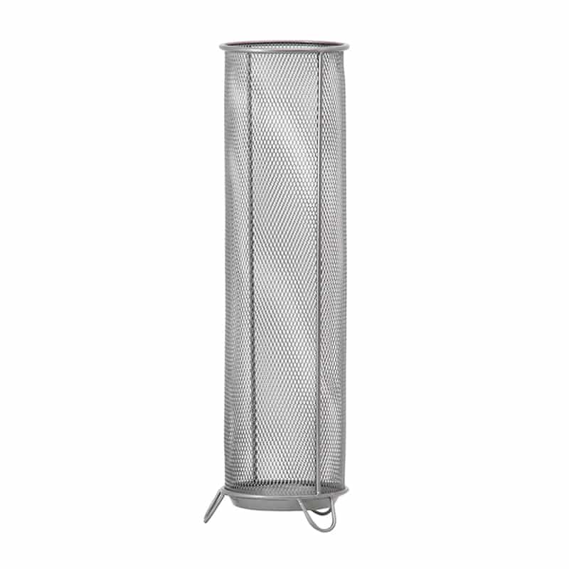 不二貿易 メッシュ傘立て 2 直径13.7×52cm シルバー 50491 1個（ご注文単位6個）【直送品】
